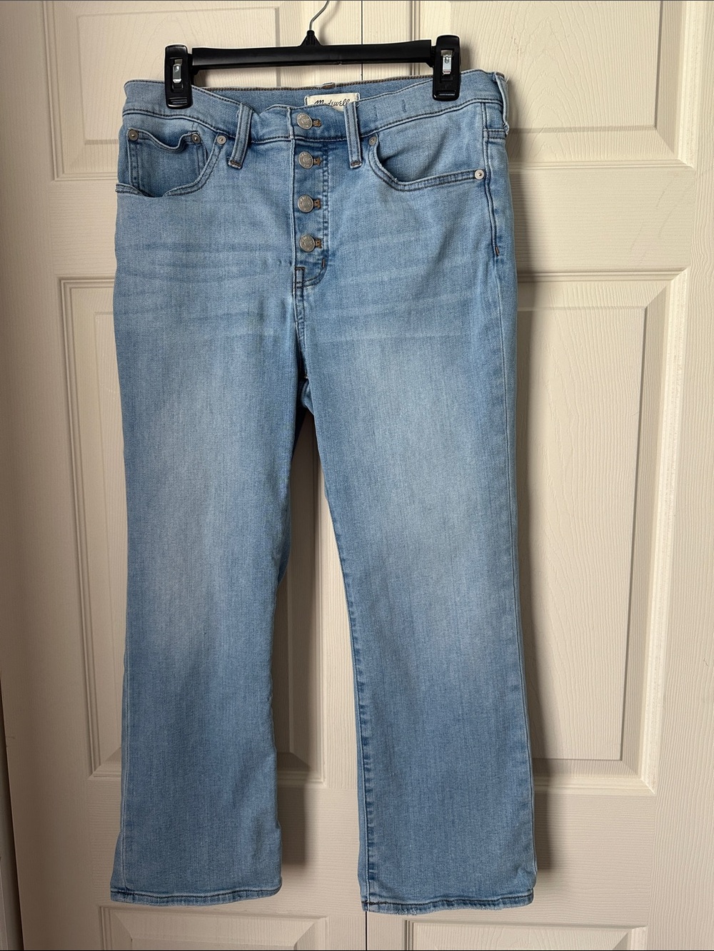 Madewell - Light Blue Women's Button-Fly Jeans - button fly